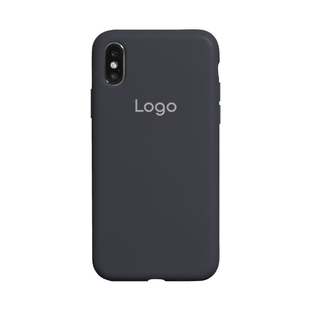 Чохол Silicone Case Full Size (AA) для iPhone X/Xs Колір 15.Dark Grey