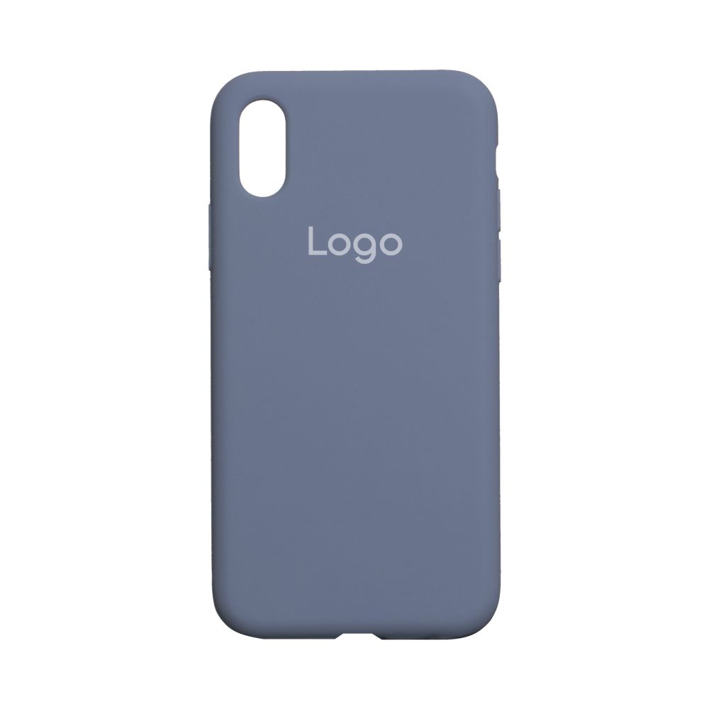 Чохол Silicone Case Full Size (AA) для iPhone X/Xs 28.Lavender Grey