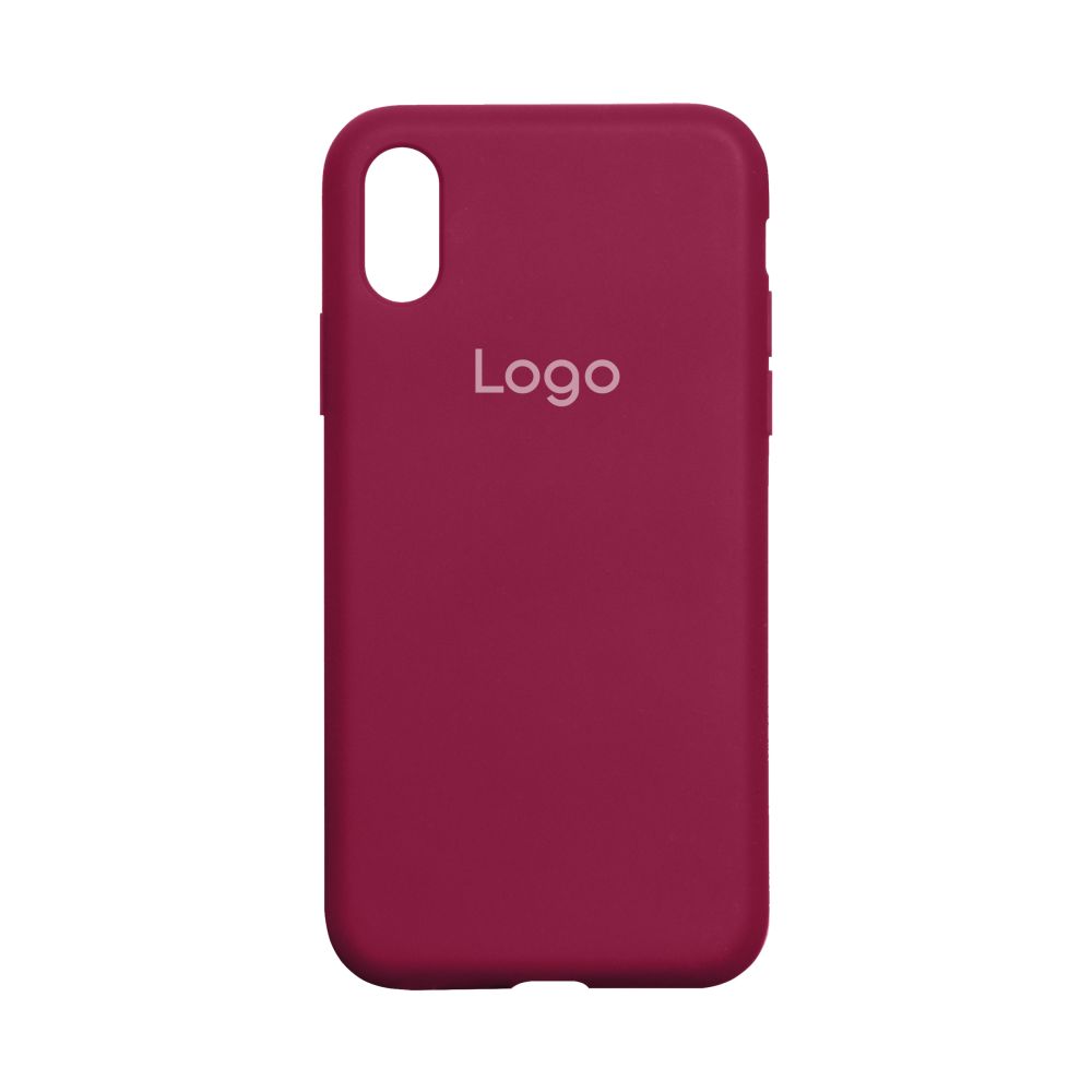 Чохол Silicone Case Full Size (AA) для iPhone X/Xs 37.Rose Red