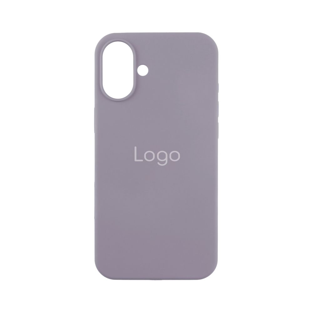 Чохол Silicone Case Full Size (AA) для iPhone 16e Колір 28.Lavender Grey