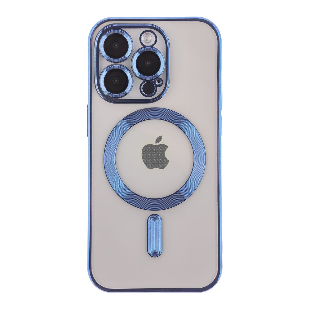 Чохол TPU Metallic Full Camera with Magsafe для iPhone 13 Pro Max Blue