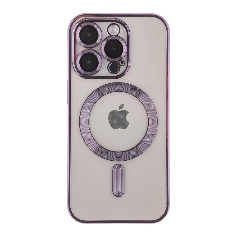 Чохол TPU Metallic Full Camera with Magsafe для iPhone 13 Pro Max Dark Purple