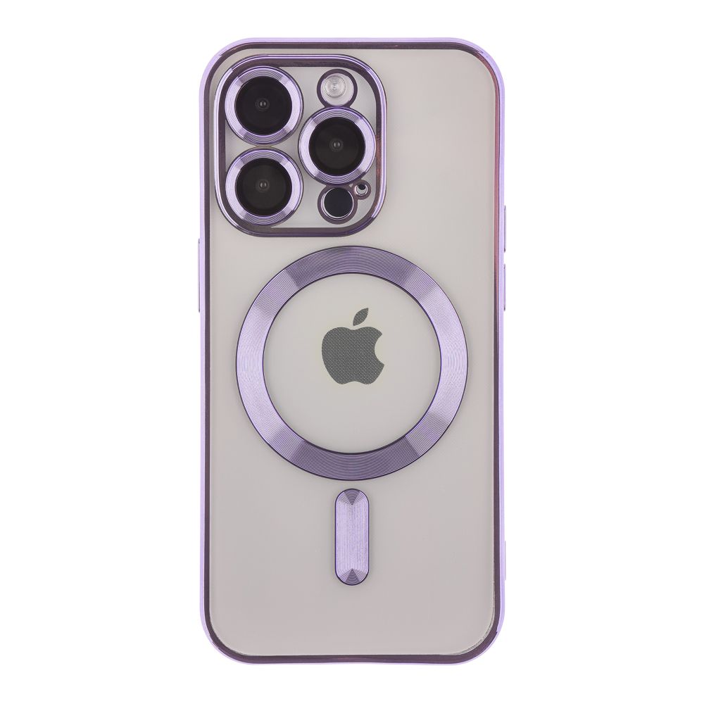 Чохол TPU Metallic Full Camera with Magsafe для iPhone 13 Pro Max Purple