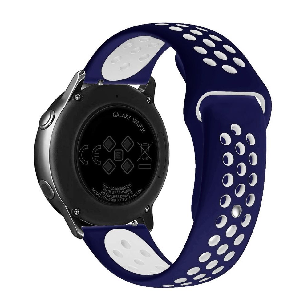 Ремінець Універс 22mm N Sport для Samsung/Amazfit/Huawei Dark Blue/White