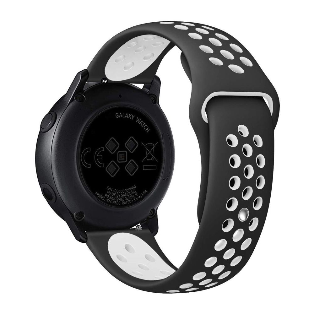 Ремінець Універс 22mm N Sport для Samsung/Amazfit/Huawei Black/White