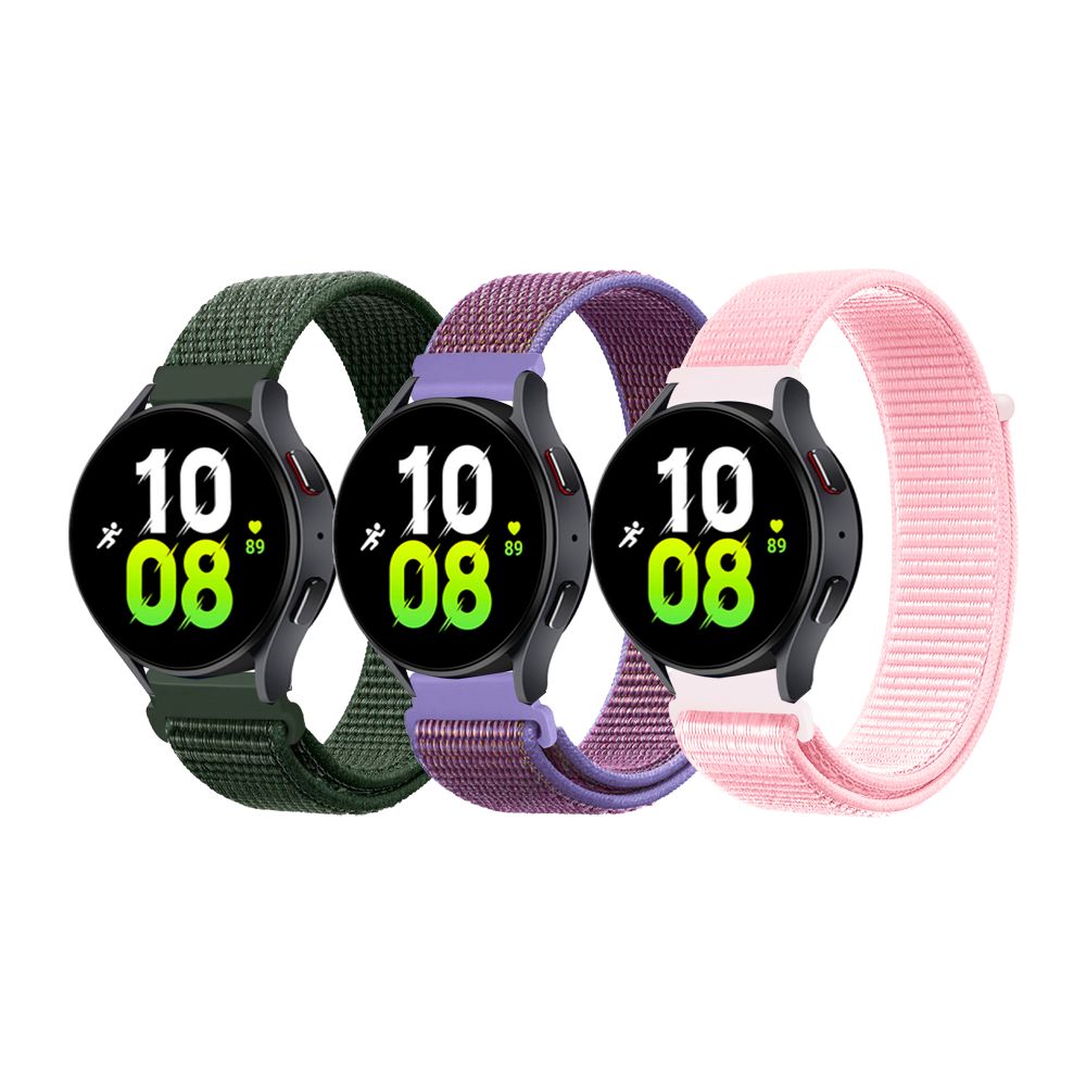 Ремінець Универс 22mm Nylon для Samsung/Amazfit/Huawei Black