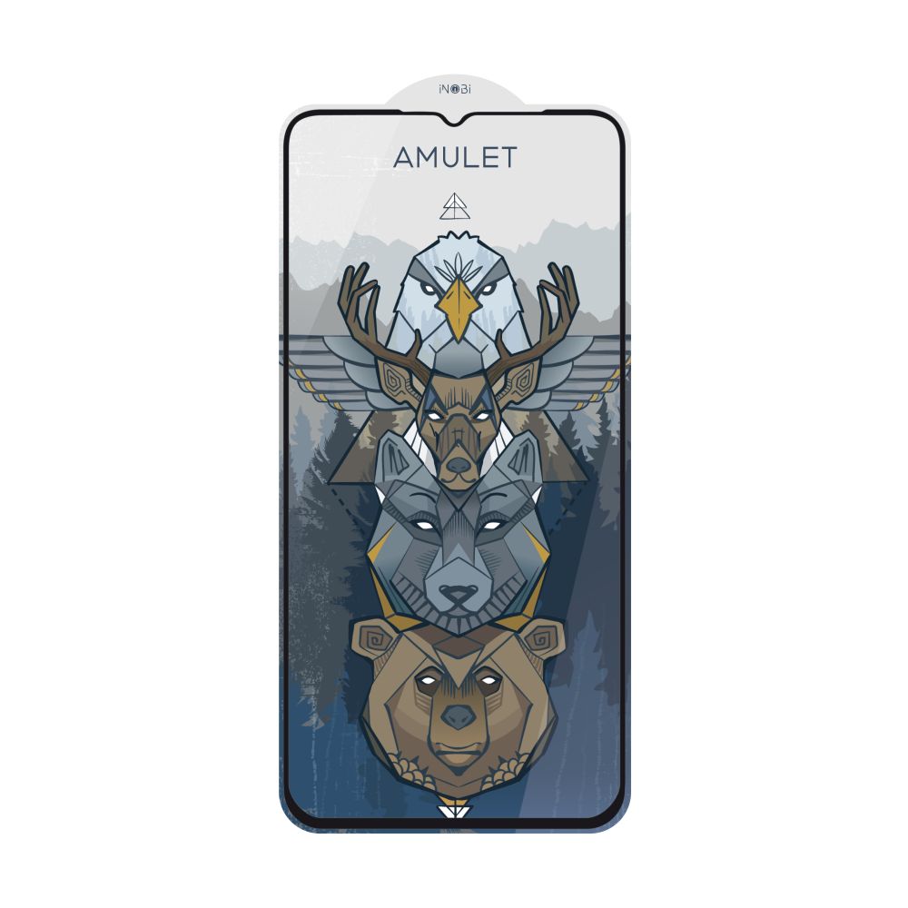 Захисне скло AMULET 2.5D HD Antistatic for Oppo A78 5G/A77 4G/A56s/A38/A18 Колір Чорний