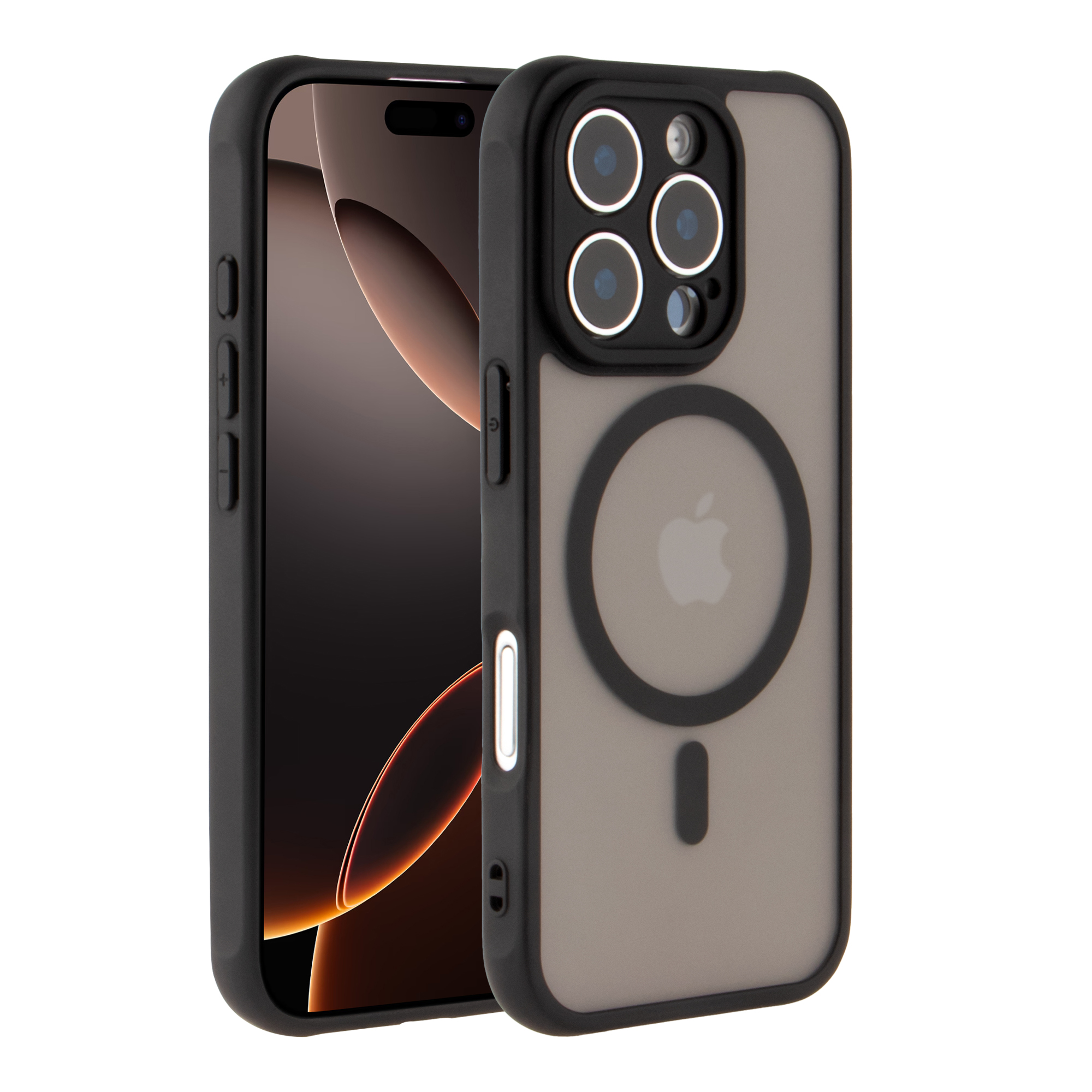 Чохол TPU+PC Anti Drop Full Camera with MagSafe-C для iPhone 17 Pro Max Black