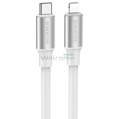 PD кабель Type- C to Lightning Borofone BX82, 20W 1m white