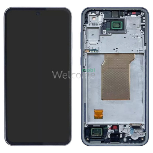Дисплей Samsung SM- A356 Galaxy A35 5G (2024) в зборі з сенсором та рамкою Awesome Lemon service orig (ASSEMBLE)