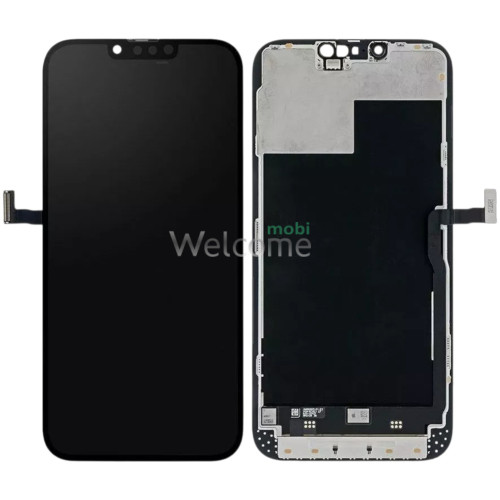 Дисплей iPhone 13 Pro Max в зборі з сенсором та рамкою black (JCID Soft OLED) без помилки