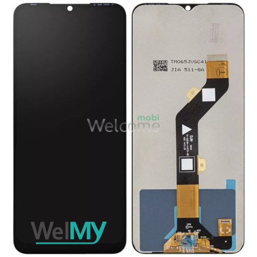 Дисплей Tecno Spark 8C (KG5K) в зборі з сенсором black (Welmy)