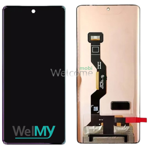 Дисплей Motorola XT2429 Moto Edge 50 Fusion в зборі з сенсором black AMOLED (Welmy)