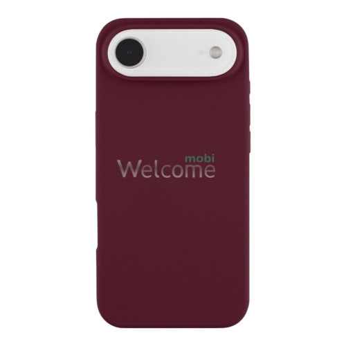 Silicone case for iPhone 17 Air (73) Plum (закритий низ)