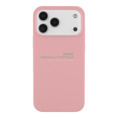 Silicone case for iPhone 17 Pro ( 6) Light Pink (закритий низ)