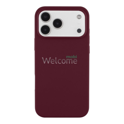 Silicone case for iPhone 17 Pro (73) Plum (закритий низ)