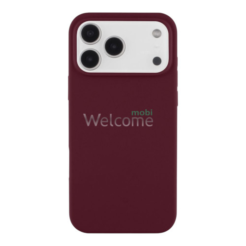 Silicone case for iPhone 17 Pro Max (73) Plum (закритий низ)