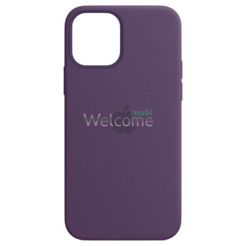 Silicone case for iPhone 12 Pro Max (82) Elderberry (закритий низ)
