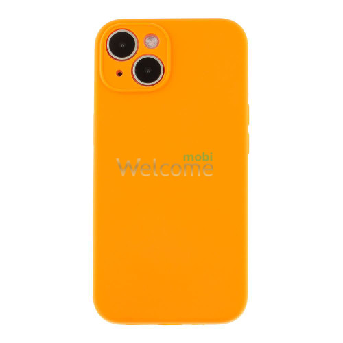 Silicone case for iPhone 14 (13) Orange (закритий низ)