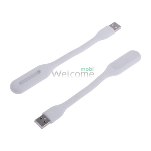 USB LED лампочка гнучка 3W, холодне світло біла