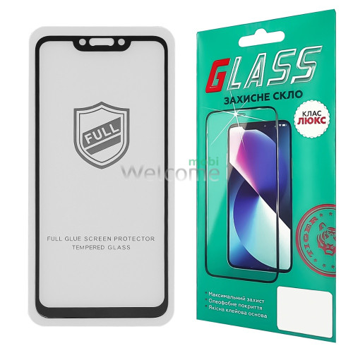 Скло HUAWEI P Smart Plus 2018/ Nova 3/ Mate 20 Lite Full Glue (0.25 мм, 2.5D, чорне) Люкс
