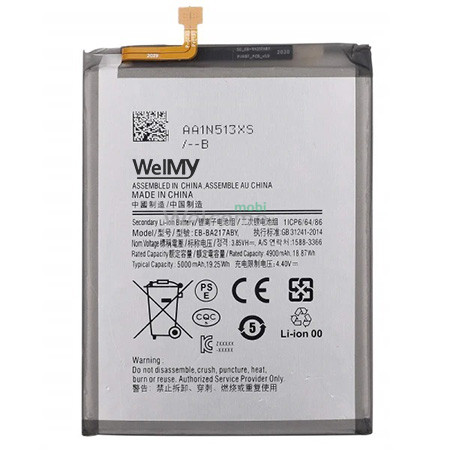 АКБ Samsung A217/ A125/ A022/ M127 Galaxy A21s 2020/ A12/ A02/ M12 (EB-BA217ABY) Welmy