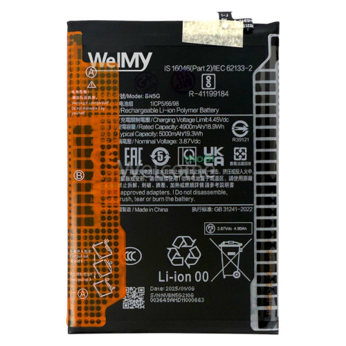 АКБ Xiaomi Redmi 10A/ Redmi 10C (BN5G) Welmy