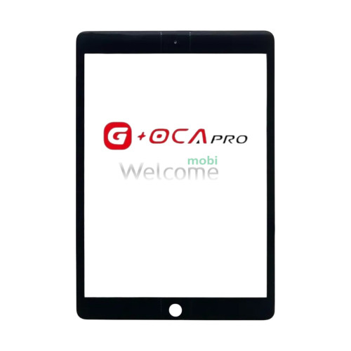 Скло корпусу G + OCA Pro iPad 10.2 2021 з OCA- плівкою black (оригінал)