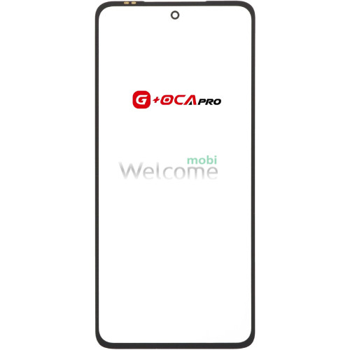 Скло корпусу G + OCA Pro Motorola XT2255- 1 Moto G72 з OCA- плівкою, black