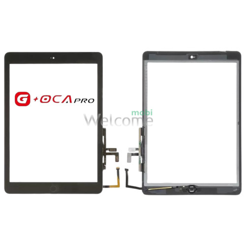 Сенсор G + OCA Pro iPad 9.7 2017 зі шлейфом та кнопкою меню (home) black