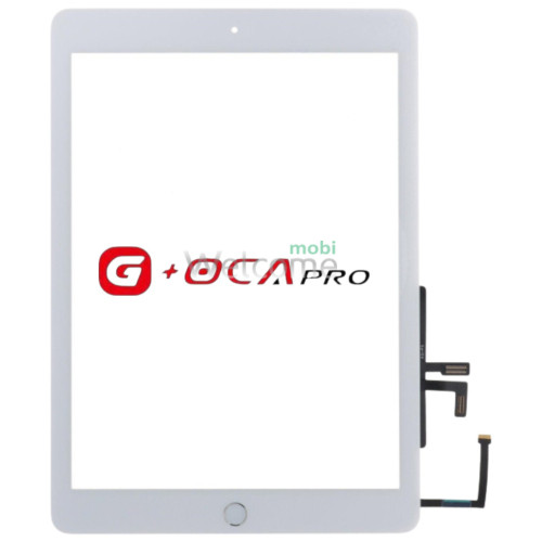 Сенсор G + OCA Pro iPad 9.7 2017 зі шлейфом та кнопкою меню (home) white