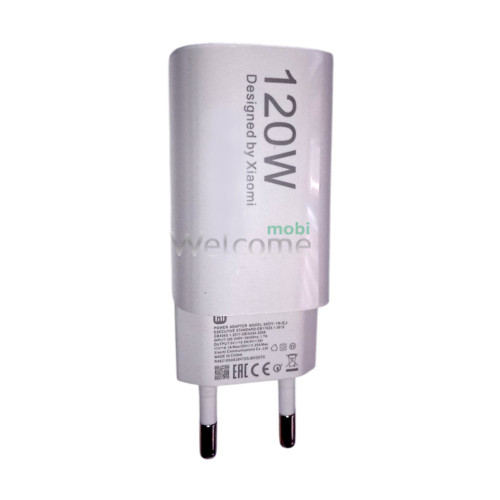МЗП Xiaomi 120W GaN Charger + PD кабель Type-C to Type-C white