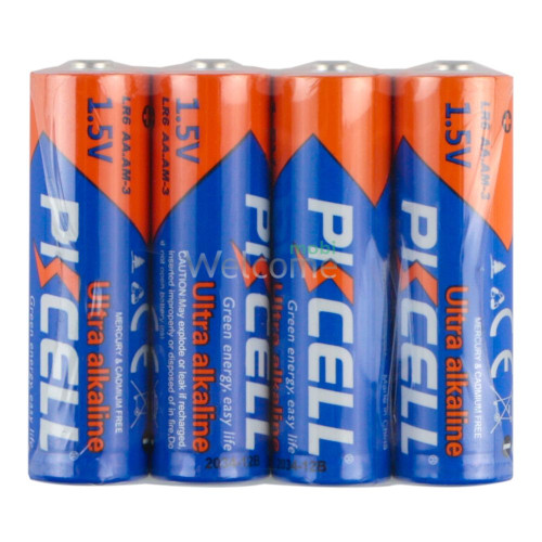 Батарейки PKCELL 1.5V LR6/ AA (пальчикові, упаковка 4шт) блiстер