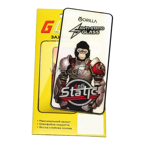Скло Google Pixel 6 Full Glue Anti-Static (0.3 мм чорне)