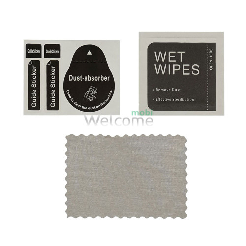 Комплект для поклейки скла (волога серветка, мікрофібра та deduster)