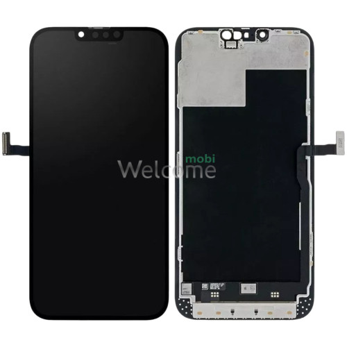 Дисплей iPhone 13 Pro Max в зборі з сенсором та рамкою black (DD Soft OLED) без помилки