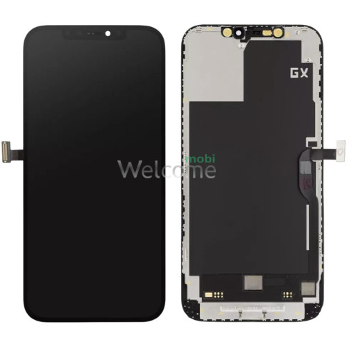 Дисплей iPhone 12 Pro Max в сборе с сенсором и рамкой black (DD hard OLED) без ошибки