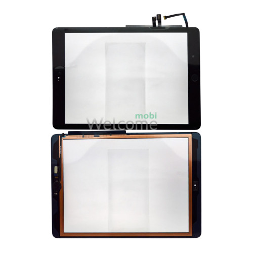 Сенсор iPad 9.7 2018 зі шлейфом та кнопкою меню (home) black