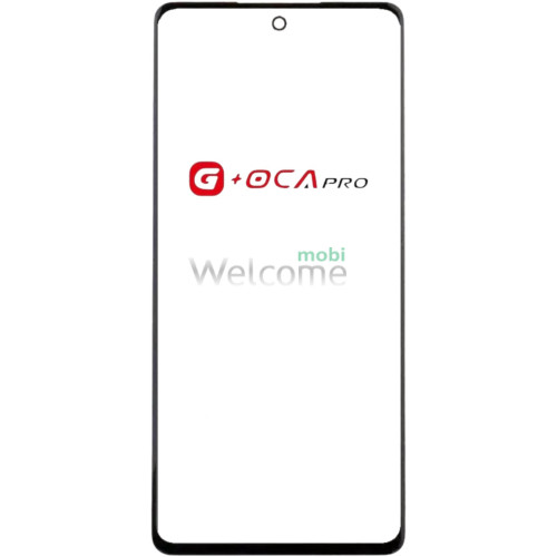 Скло корпусу G + OCA Pro Tecno Pova 4 (LG7n) з OCA- плівкою, black