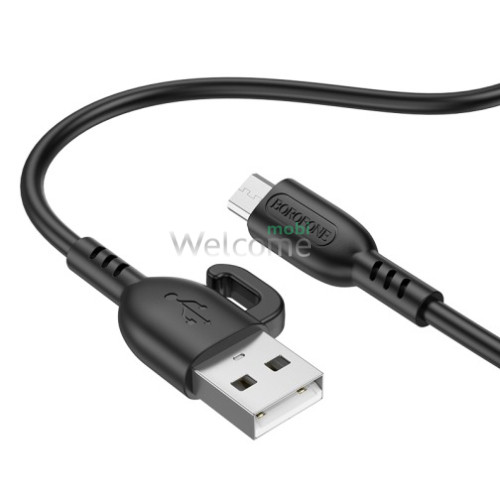 USB кабель Borofone BX91, microUSB 2.4A чорний