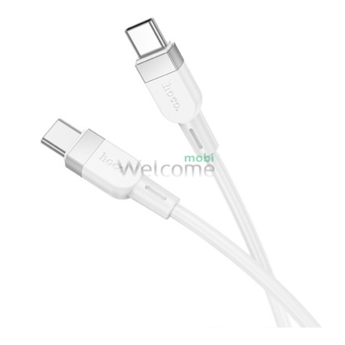 PD кабель Type- C to Type- C Hoco X109 Silicone 60W 1m white