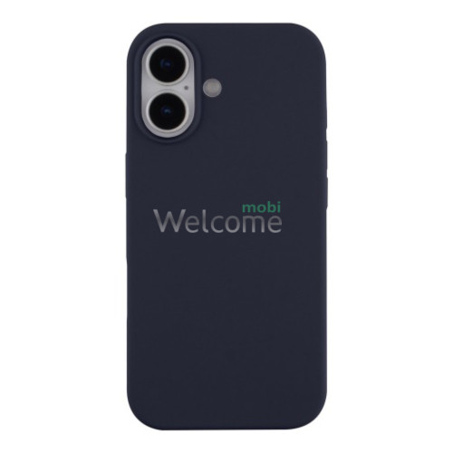 Silicone case for iPhone 17 ( 8) Dark Blue (закритий низ)