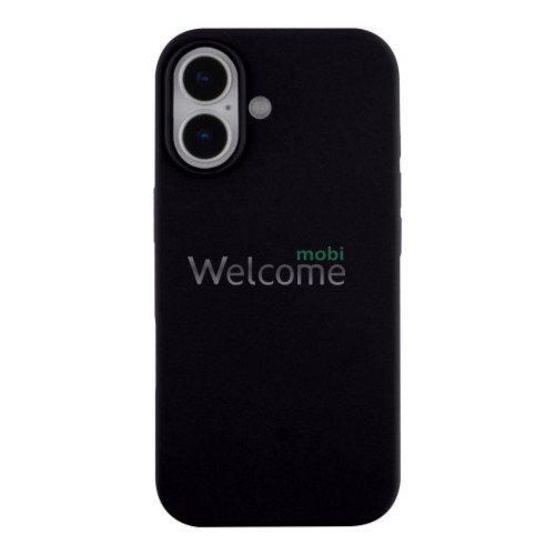Silicone case for iPhone 17 (18) Black (закритий низ)
