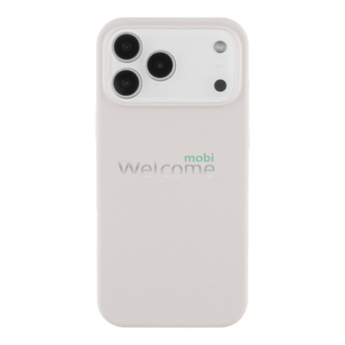 Silicone case for iPhone 17 Pro ( 9) White (закритий низ)