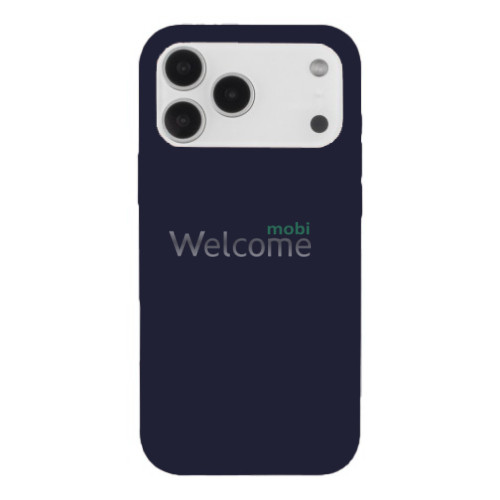 Silicone case for iPhone 17 Pro ( 8) Dark Blue (закрытый низ)
