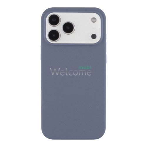 Silicone case for iPhone 17 Pro Max (28) Lavender Grey (закритий низ)