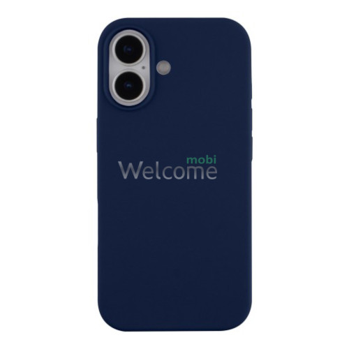 Silicone case for iPhone 17 (70) Deep Navy (закритий низ)