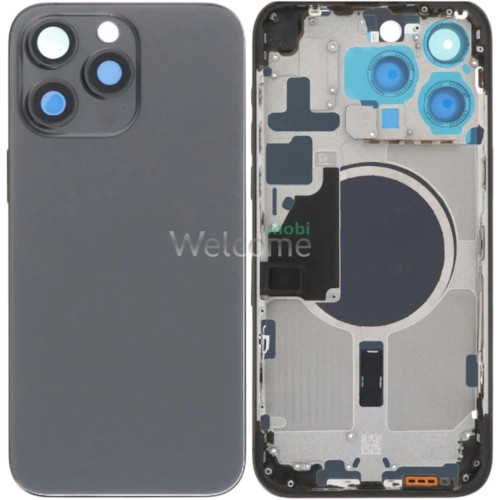 Корпус iPhone 16 Pro Max black titanium (оригінал) А+ ТИТАНОВИЙ СПЛАВ