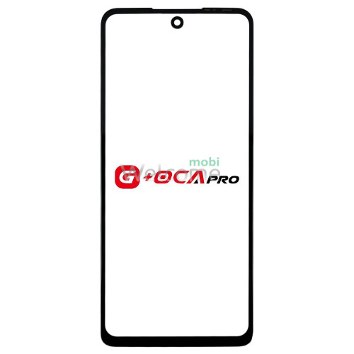Скло корпусу G + OCA Pro Tecno Spark 10 Pro з OCA- плівкою, black