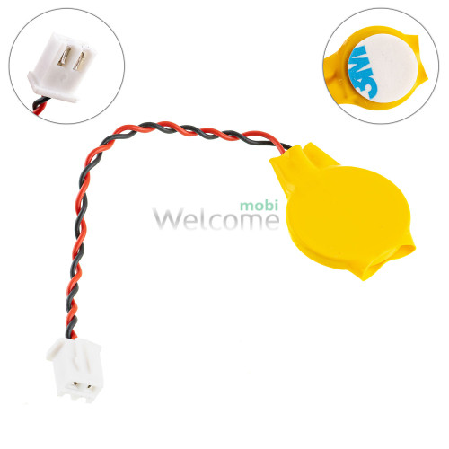 Батарейка CR2032, для ноутбука, з проводком 2pin (CR2032)